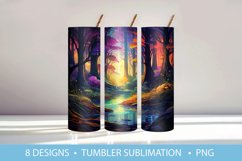 Magic Forest Tumbler Wrap Sublimation Product Image 6