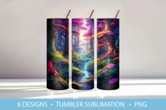Magic Forest Tumbler Wrap Sublimation Product Image 7