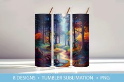Magic Forest Tumbler Wrap Sublimation Product Image 8