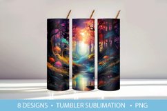 Magic Forest Tumbler Wrap Sublimation Product Image 9