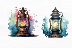 Magic Lantern Watercolor Sublimation Clipart Product Image 4