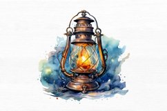 Magic Lantern Watercolor Sublimation Clipart Product Image 7