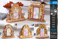 Magic Mirror Phone Stand Laser Cut Bundle | Phone Holder Product Image 1