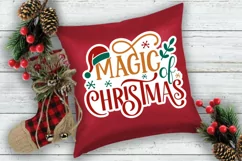Magic Of Christmas Stickers SVG , Christmas SVG Design Product Image 3