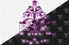 Magic Purple Chandelier Clipart Product Image 2