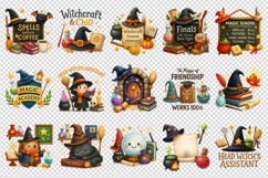 Magic School clipart printable sublimation bundle png Product Image 4
