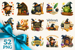 Magic School clipart printable sublimation bundle png Product Image 1