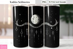 Moon Design Tumbler|Celestial Tumbler Sublimation Product Image 1