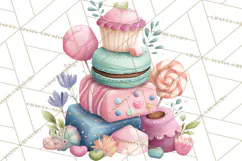 Unicorns Clipart, Fantasy Nursery Art PNG Product Image 4