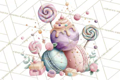 Unicorns Clipart, Fantasy Nursery Art PNG Product Image 5
