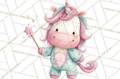 Unicorns Clipart, Fantasy Nursery Art PNG Product Image 5