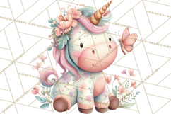 Unicorns Clipart, Fantasy Nursery Art PNG Product Image 3