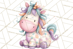Unicorns Clipart, Fantasy Nursery Art PNG Product Image 4