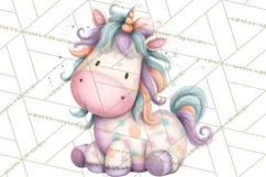 Unicorns Clipart, Fantasy Nursery Art PNG Product Image 4