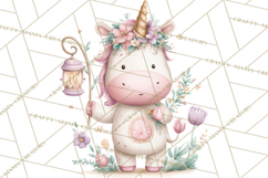 Unicorns Clipart, Fantasy Nursery Art PNG Product Image 3