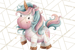 Unicorns Clipart, Fantasy Nursery Art PNG Product Image 2
