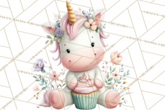 Unicorns Clipart, Fantasy Nursery Art PNG Product Image 5