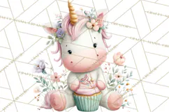 Unicorns Clipart, Fantasy Nursery Art PNG Product Image 5