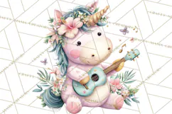 Unicorns Clipart, Fantasy Nursery Art PNG Product Image 5