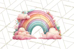 Unicorns Clipart, Fantasy Nursery Art PNG Product Image 2