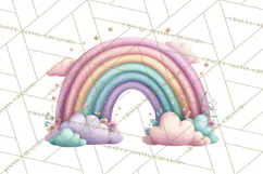 Unicorns Clipart, Fantasy Nursery Art PNG Product Image 3