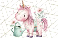 Unicorns Clipart, Fantasy Nursery Art PNG Product Image 5