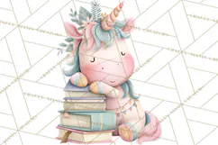 Unicorns Clipart, Fantasy Nursery Art PNG Product Image 4