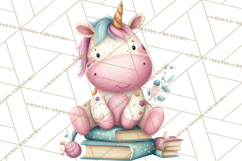 Unicorns Clipart, Fantasy Nursery Art PNG Product Image 5