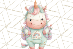 Unicorns Clipart, Fantasy Nursery Art PNG Product Image 2