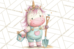 Unicorns Clipart, Fantasy Nursery Art PNG Product Image 3