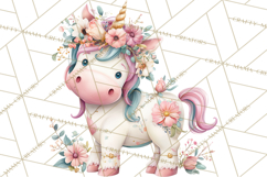 Unicorns Clipart, Fantasy Nursery Art PNG Product Image 4