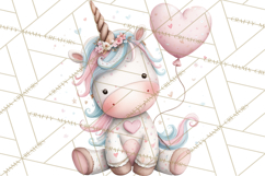 Unicorns Clipart, Fantasy Nursery Art PNG Product Image 2