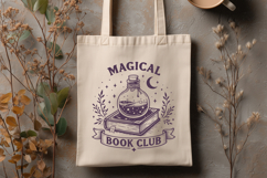 Magical Book Club SVG - Bookish PNG - Vintage Potion Cipart Product Image 3