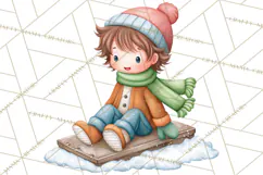 Christmas Eve Clipart, Santa & Elf Digital Art PNG Product Image 4