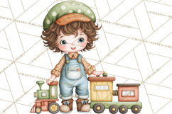 Christmas Eve Clipart, Santa &amp; Elf Digital Art PNG Product Image 3