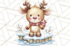 Christmas Eve Clipart, Santa &amp; Elf Digital Art PNG Product Image 2