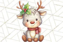 Christmas Eve Clipart, Santa & Elf Digital Art PNG Product Image 2