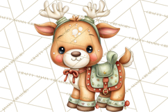 Christmas Eve Clipart, Santa &amp; Elf Digital Art PNG Product Image 3