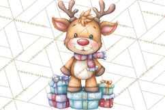 Christmas Eve Clipart, Santa &amp; Elf Digital Art PNG Product Image 4