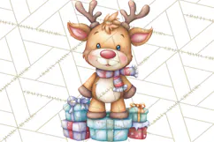 Christmas Eve Clipart, Santa & Elf Digital Art PNG Product Image 4