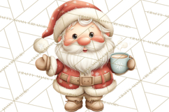 Christmas Eve Clipart, Santa &amp; Elf Digital Art PNG Product Image 4