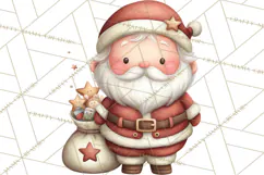 Christmas Eve Clipart, Santa & Elf Digital Art PNG Product Image 5