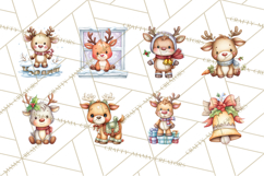 Christmas Eve Clipart, Santa &amp; Elf Digital Art PNG Product Image 5