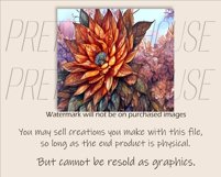 Majestic Painted Flower Tumbler Wrap PNG Product Image 2
