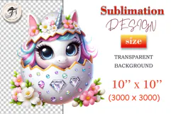 Discover this whimsical cute unicorn clipart nestled in a beautifully decorated egg, perfect for adding magic to your designs. Ideal for greeting cards, invitations, and more. High-resolution PNG with transparent background. Download now!