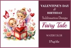 Discover enchanting watercolor clipart featuring a magical fairy surrounded by hearts and flowers, perfect for expressing love on Valentine's Day, adding charm to birthdays, or creating unique sublimation designs. Bring your creative projects to life with