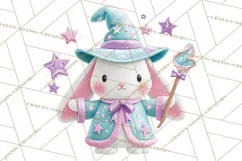 Magical Fantasy Animal Clipart PNG Cute Kawaii Product Image 5