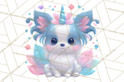 Magical Fantasy Animal Clipart PNG Cute Kawaii Product Image 3