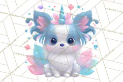 Magical Fantasy Animal Clipart PNG Cute Kawaii Product Image 3
