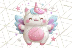 Magical Fantasy Animal Clipart PNG Cute Kawaii Product Image 5